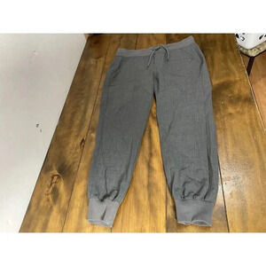 Athleta Womens Size 10 Wool City Jogger Heather Gray Pants Athletic Woven
